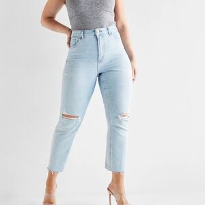 Express Women's Super High Rise Mom Jeans